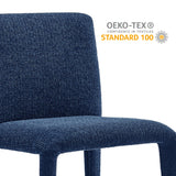 Liora Fabric Upholstered Dining Chair in Navy