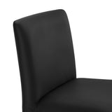 Liora Vegan Leather Upholstered Dining Chair in Black