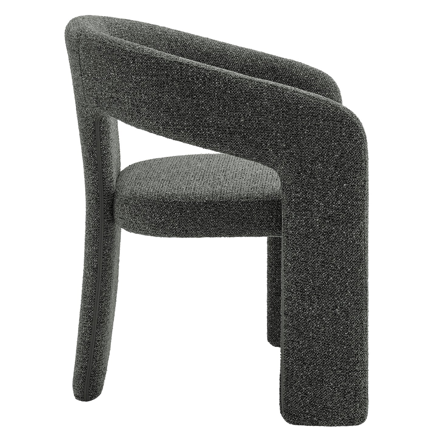 Oslo Barrel Fabric Upholstered Dining Accent Chair by Furniture For America