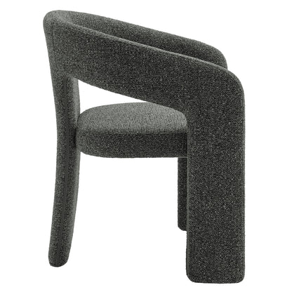 Oslo Barrel Fabric Upholstered Dining Accent Chair by Furniture For America