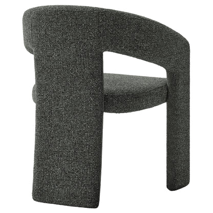 Oslo Barrel Fabric Upholstered Dining Accent Chair by Furniture For America