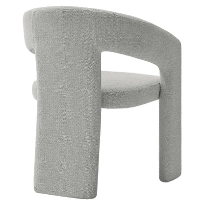Oslo Barrel Fabric Upholstered Dining Accent Chair by Furniture For America