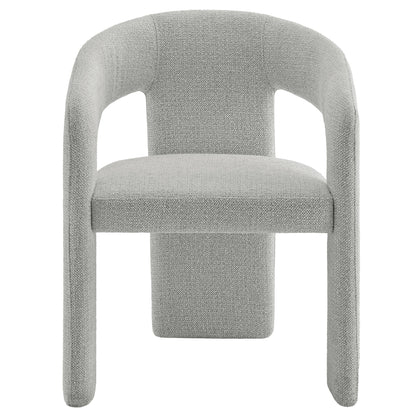 Oslo Barrel Fabric Upholstered Dining Accent Chair by Furniture For America