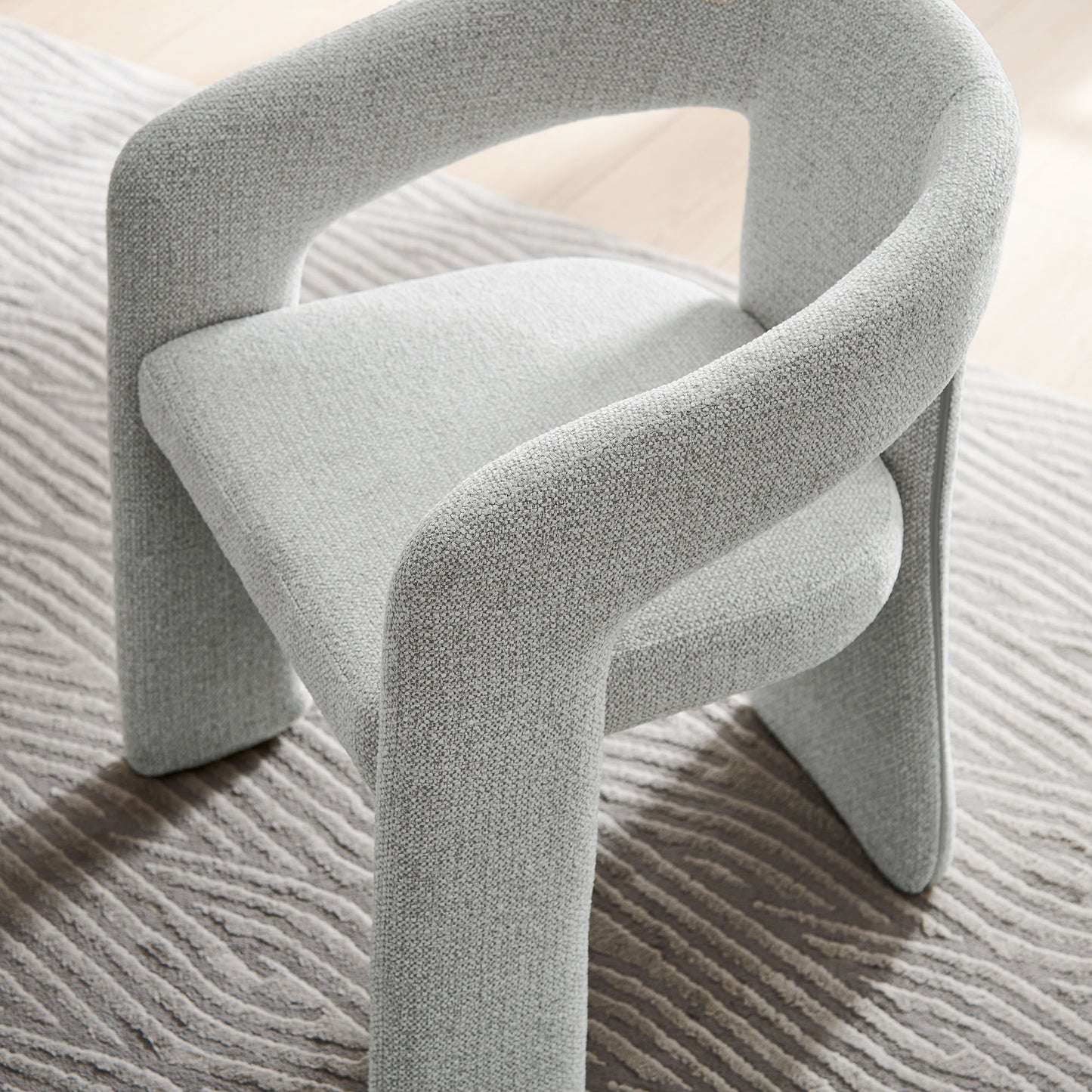 Oslo Barrel Fabric Upholstered Dining Accent Chair by Furniture For America