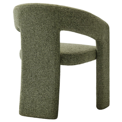 Oslo Barrel Fabric Upholstered Dining Accent Chair by Furniture For America