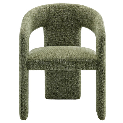 Oslo Barrel Fabric Upholstered Dining Accent Chair by Furniture For America