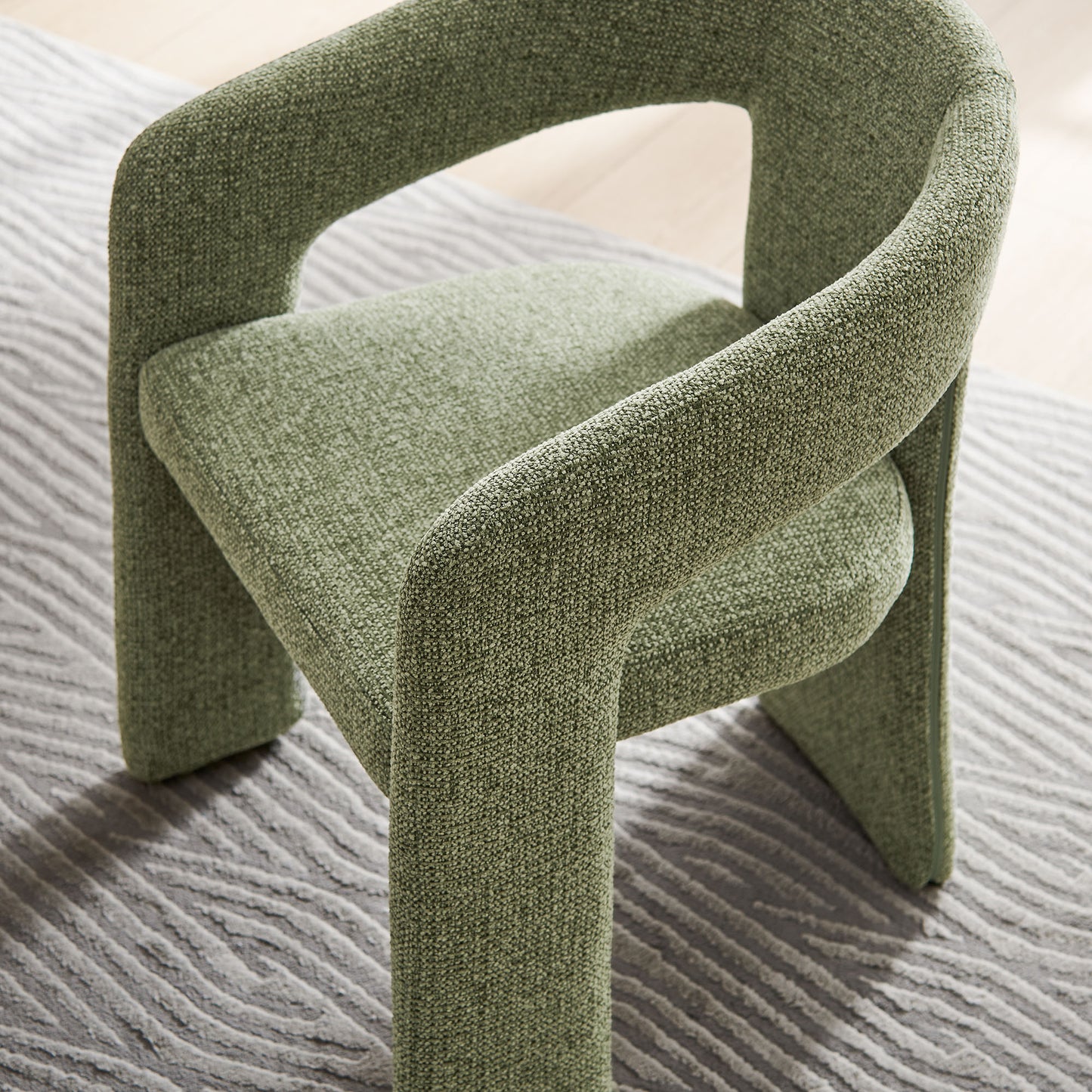 Oslo Barrel Fabric Upholstered Dining Accent Chair by Furniture For America