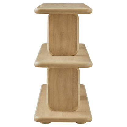Lyle Sculptural 2-Tier Bookshelf by Furniture For America