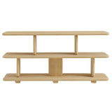 Rupit Sculptural 2-Tier Bookshelf in Natural