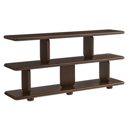 Lyle Sculptural 2-Tier Bookshelf by Furniture For America