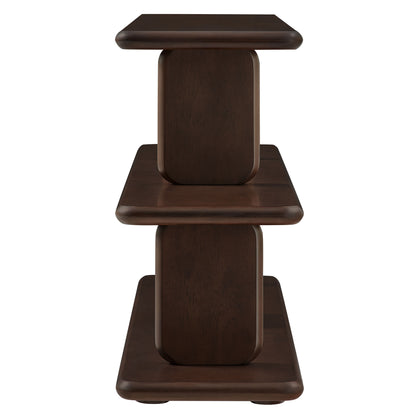 Lyle Sculptural 2-Tier Bookshelf by Furniture For America