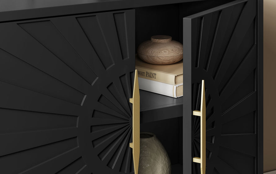 Briar 35" Accent Cabinet in Black