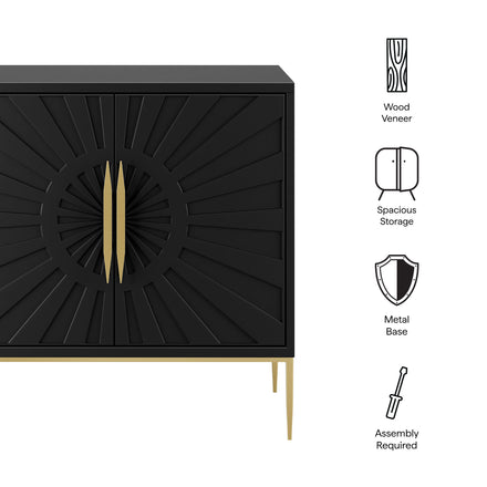 Awaken 35" Accent Cabinet in Black