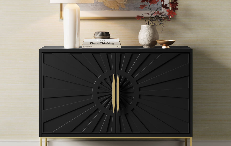 Briar 47" Accent Cabinet in Black