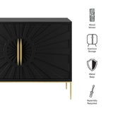 Briar 47" Accent Cabinet in Black