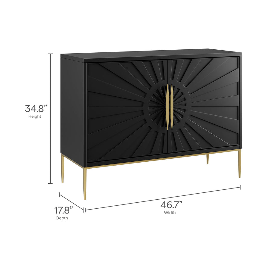 Briar 47" Accent Cabinet in Black