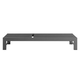 Aspen Outdoor Patio Mesh and Aluminum Chaise Lounge in Gray