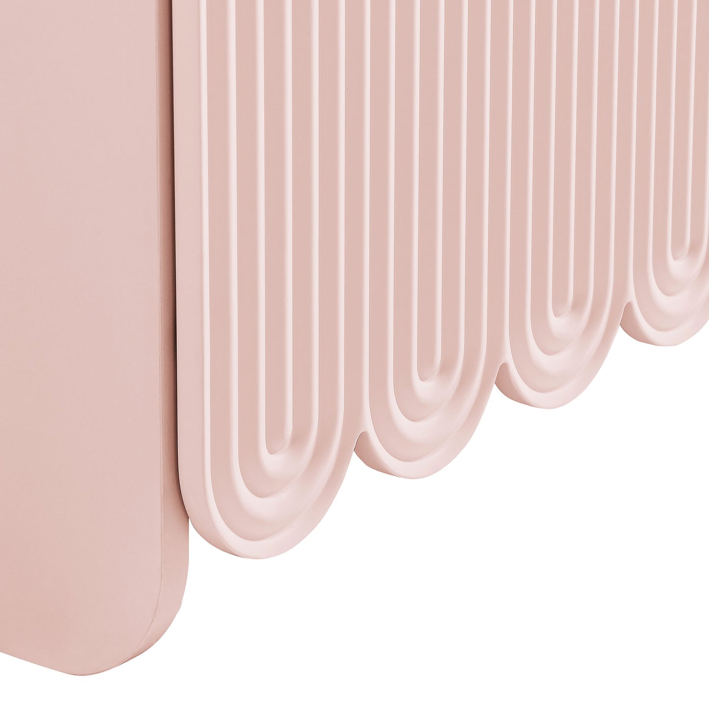 Dahlia Fluted and Scalloped Sideboard Storage Cabinet by Furniture For America
