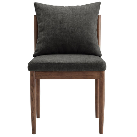 Remington Wood Dining Side Chair in Charcoal