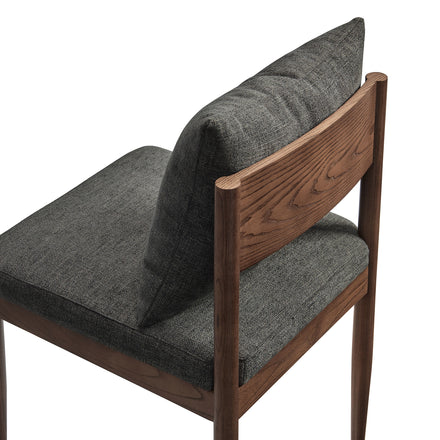 Remington Wood Dining Side Chair in Charcoal