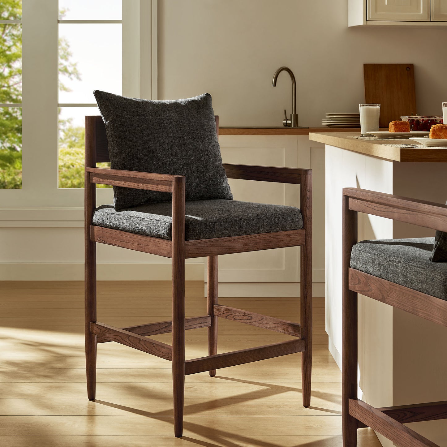 Remington Wood Counter Stool by Furniture For America
