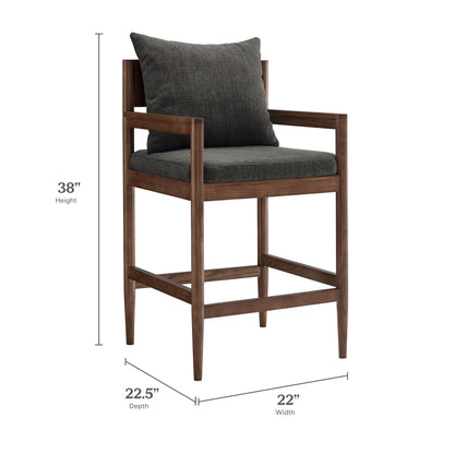 Remington Wood Counter Stool by Furniture For America