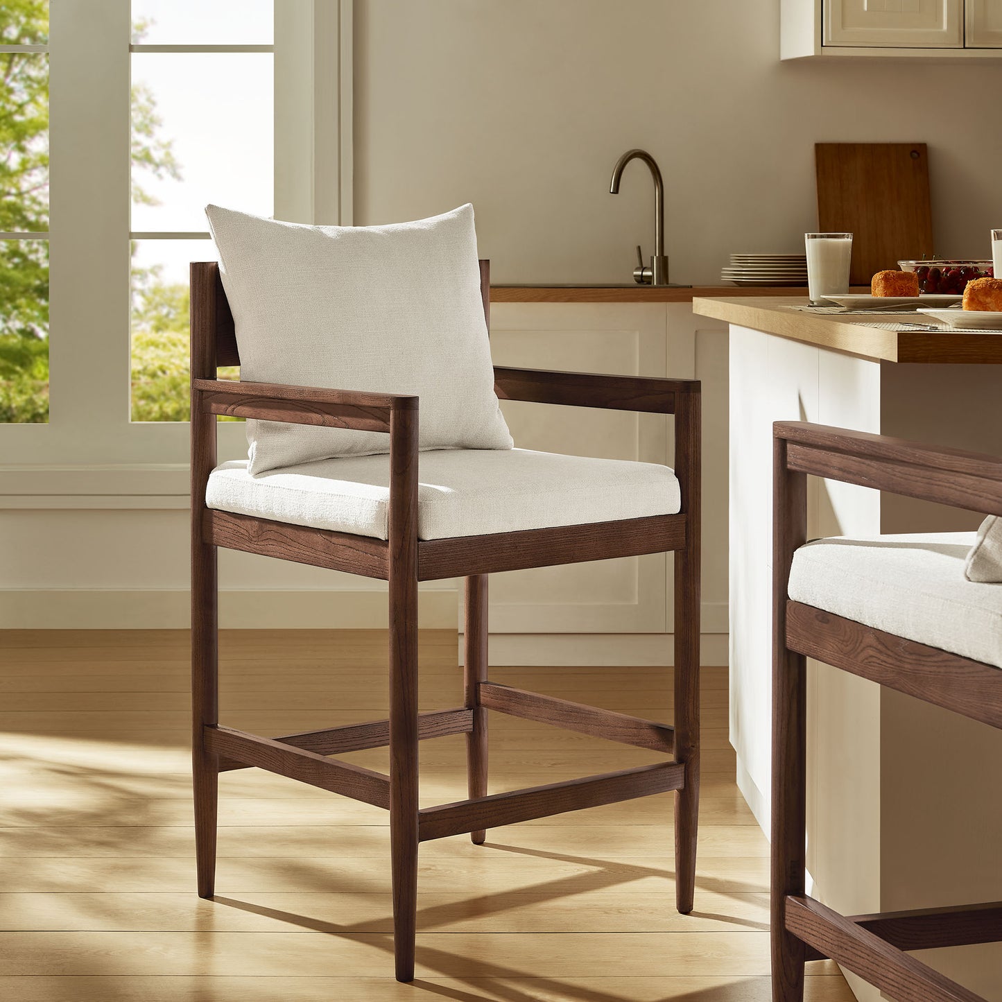 Remington Wood Counter Stool by Furniture For America