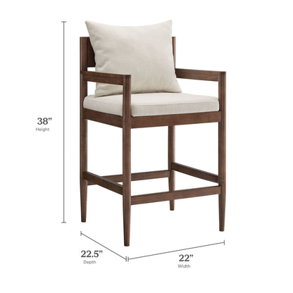 Remington Wood Counter Stool by Furniture For America