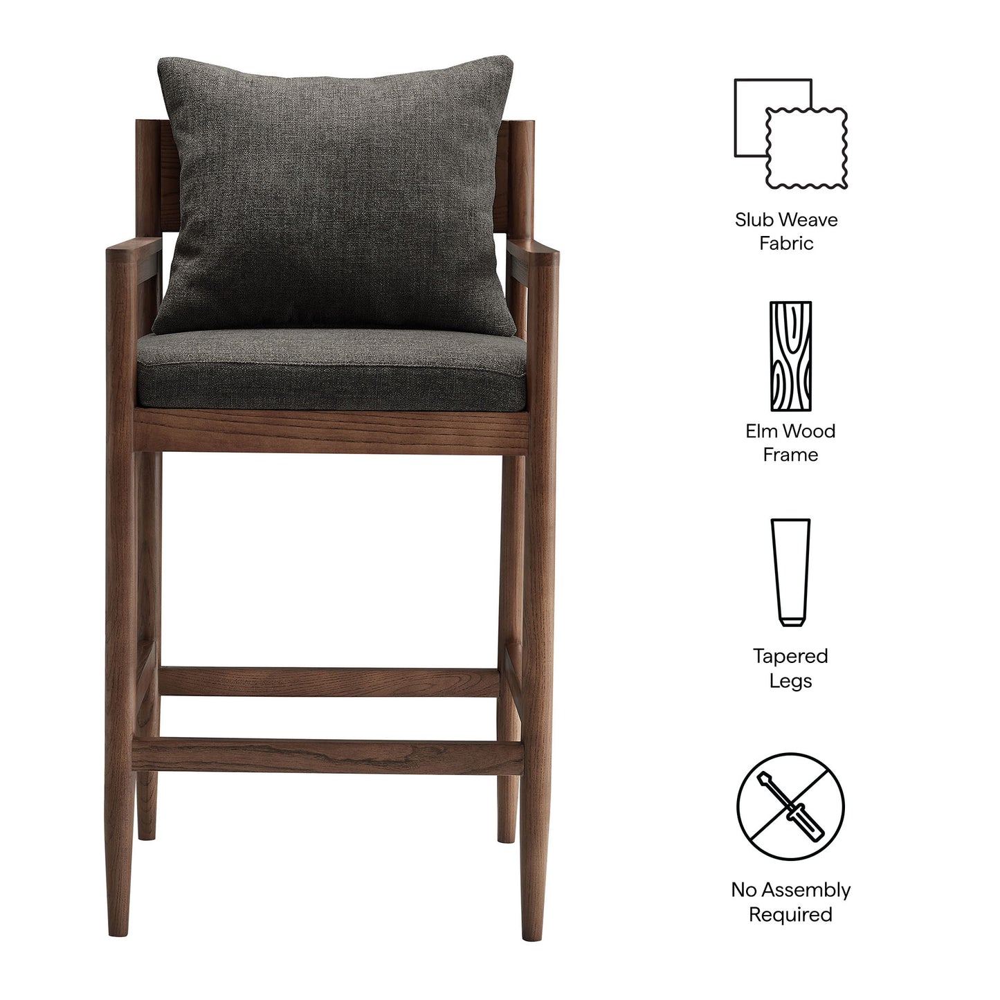 Remington Wood Bar Stool by Furniture For America