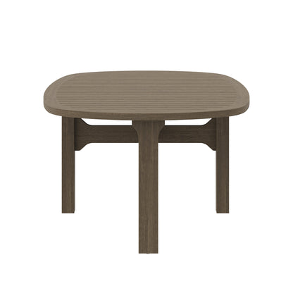 Saratoga Oval Outdoor Patio Teak Wood Coffee Table by Furniture For America