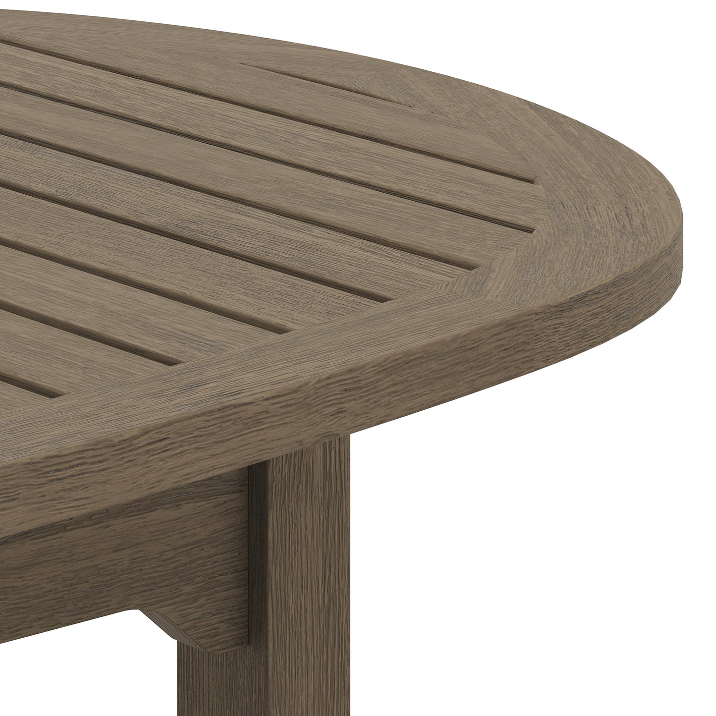 Saratoga Oval Outdoor Patio Teak Wood Coffee Table by Furniture For America