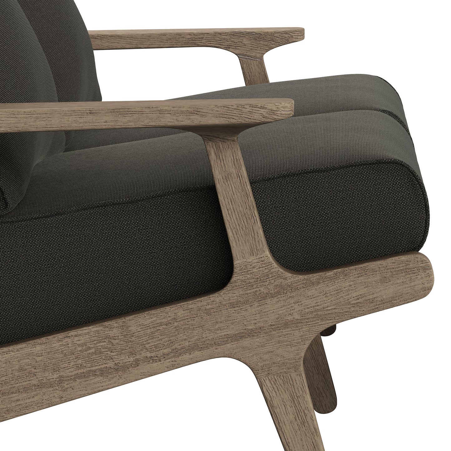Saratoga Outdoor Patio Teak Wood Loveseat by Furniture for America