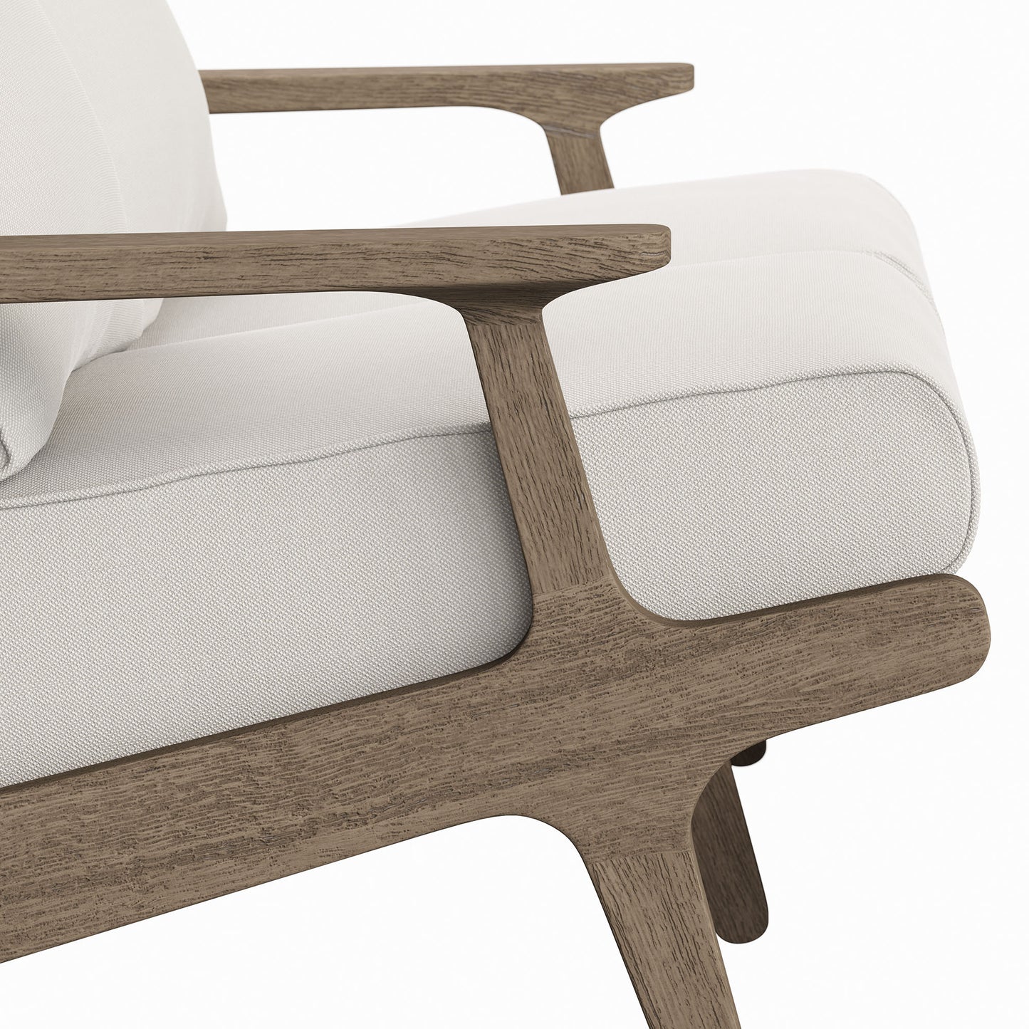 Saratoga Outdoor Patio Teak Wood Loveseat by Furniture For America