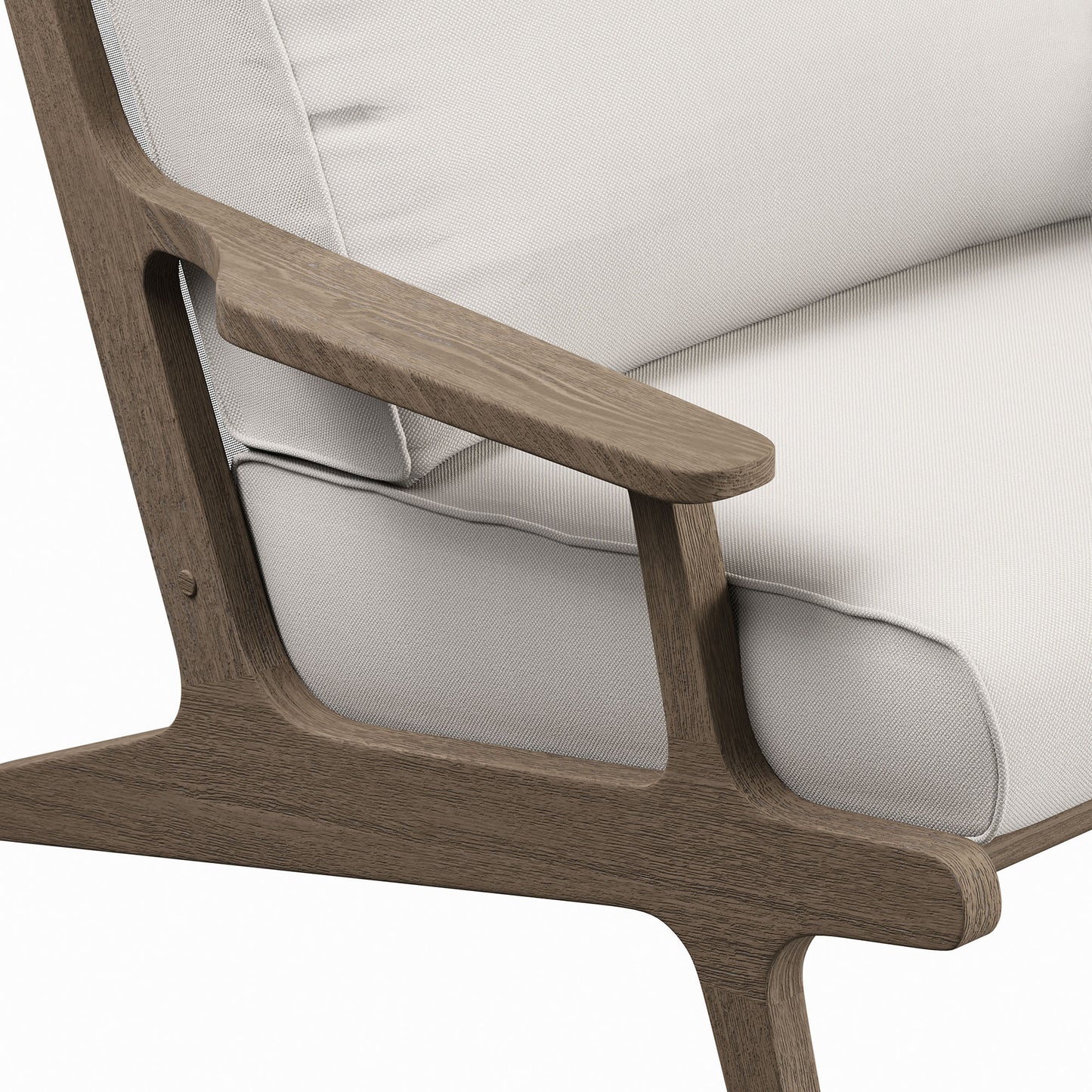 Saratoga Outdoor Patio Teak Wood Armchair by Furniture For America