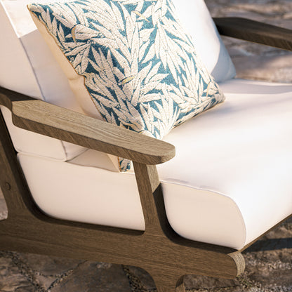 Saratoga Outdoor Patio Teak Wood Armchair by Furniture For America