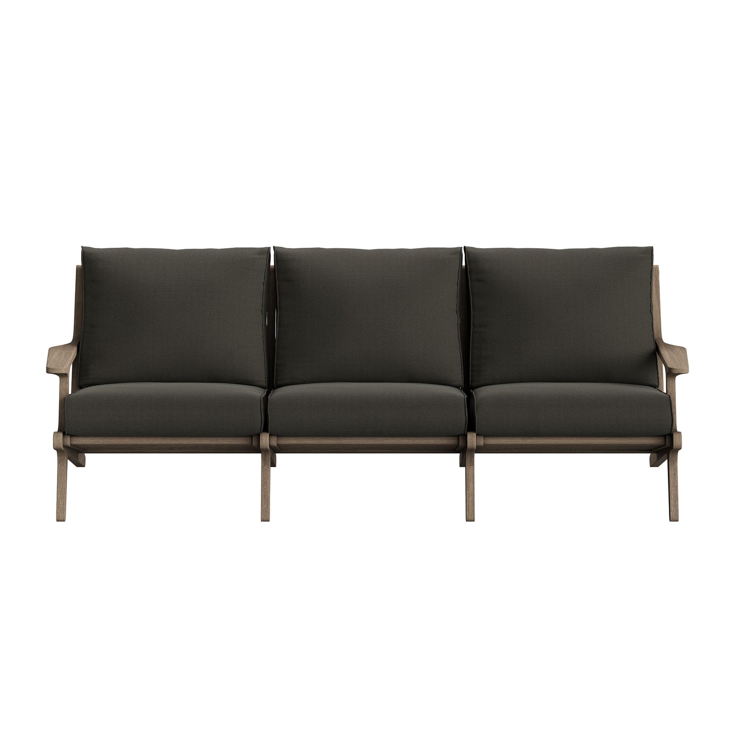 Saratoga Outdoor Patio Teak Sofa by Furniture for America