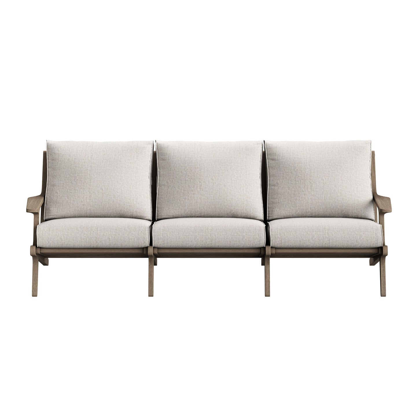 Saratoga Outdoor Patio Teak Sofa by Furniture for America