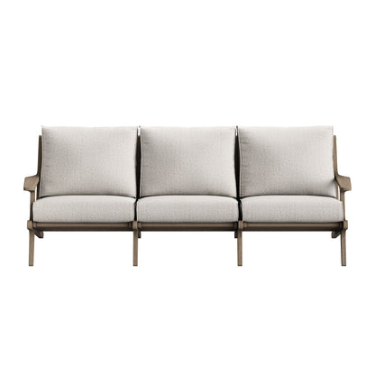 Saratoga Outdoor Patio Teak Sofa by Furniture for America