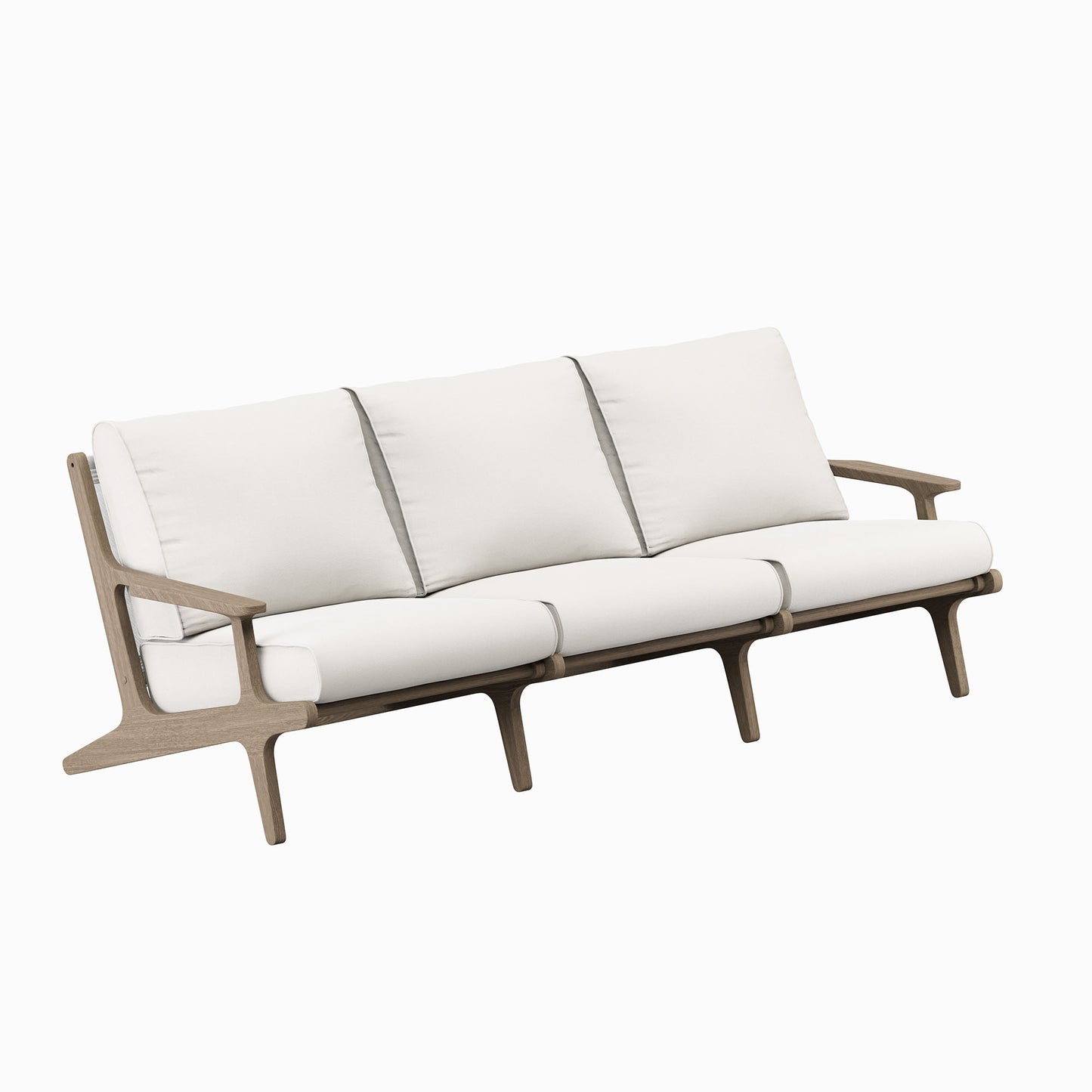 Saratoga Outdoor Patio Teak Sofa by Furniture for America