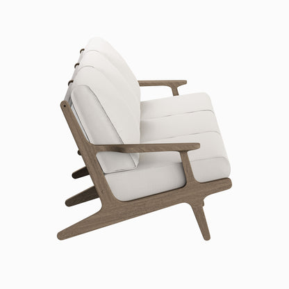 Saratoga Outdoor Patio Teak Sofa by Furniture for America