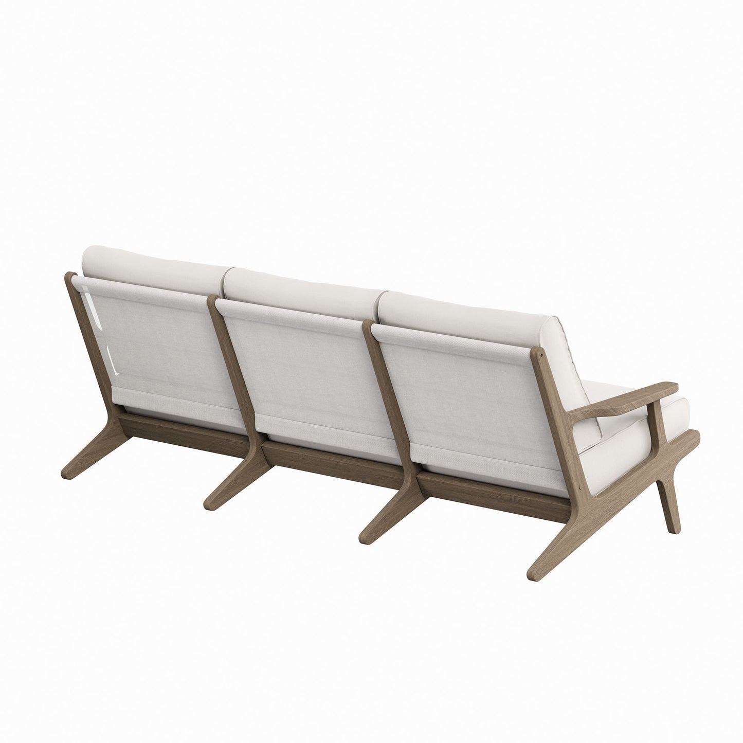 Saratoga Outdoor Patio Teak Sofa by Furniture for America