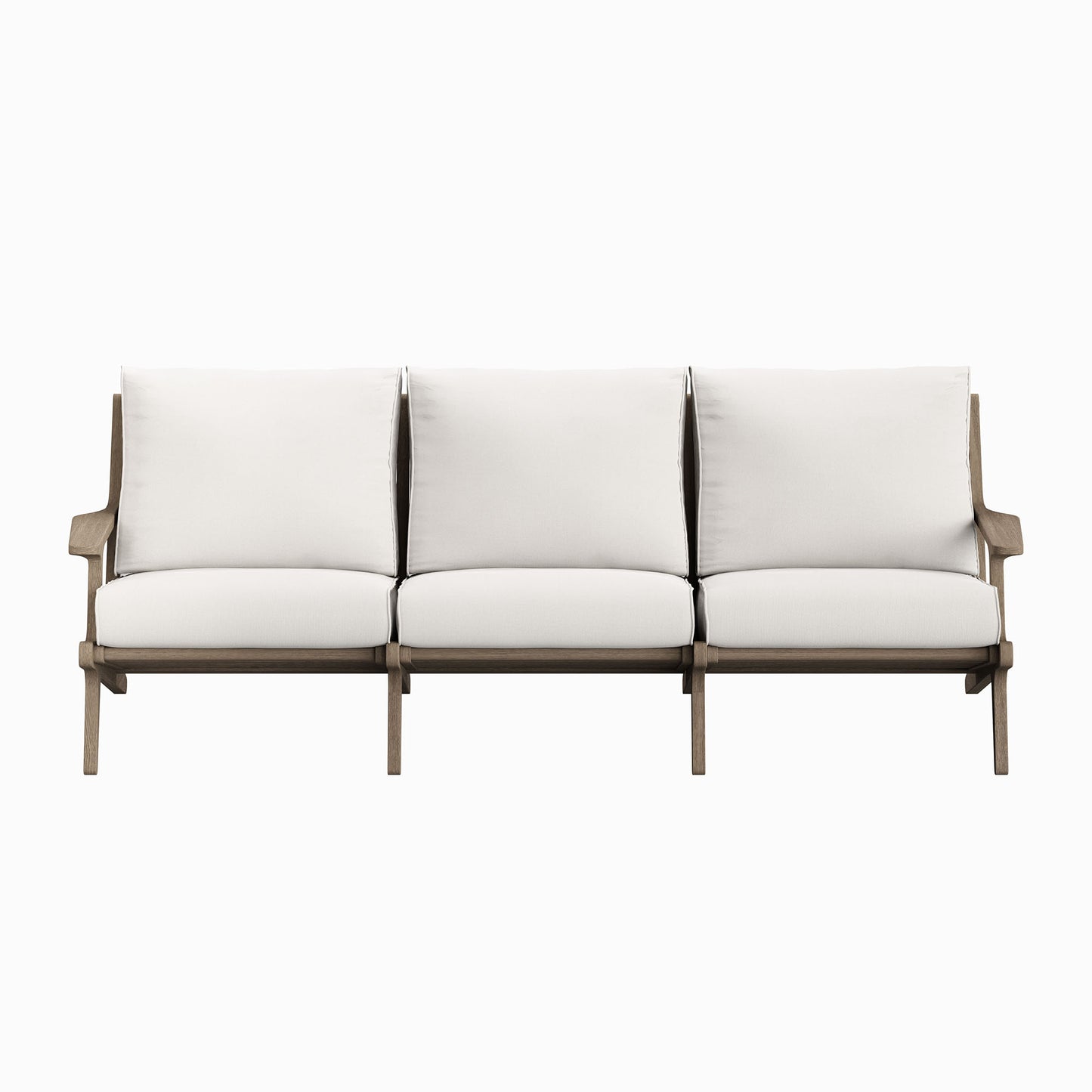 Saratoga Outdoor Patio Teak Sofa by Furniture for America