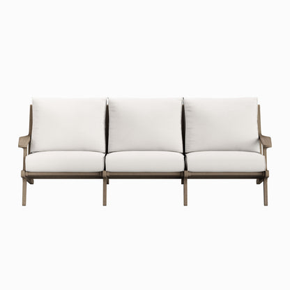Saratoga Outdoor Patio Teak Sofa by Furniture for America