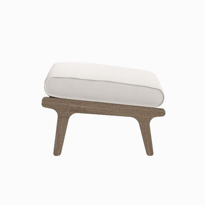 Saratoga Outdoor Patio Teak Ottoman by Furniture For America