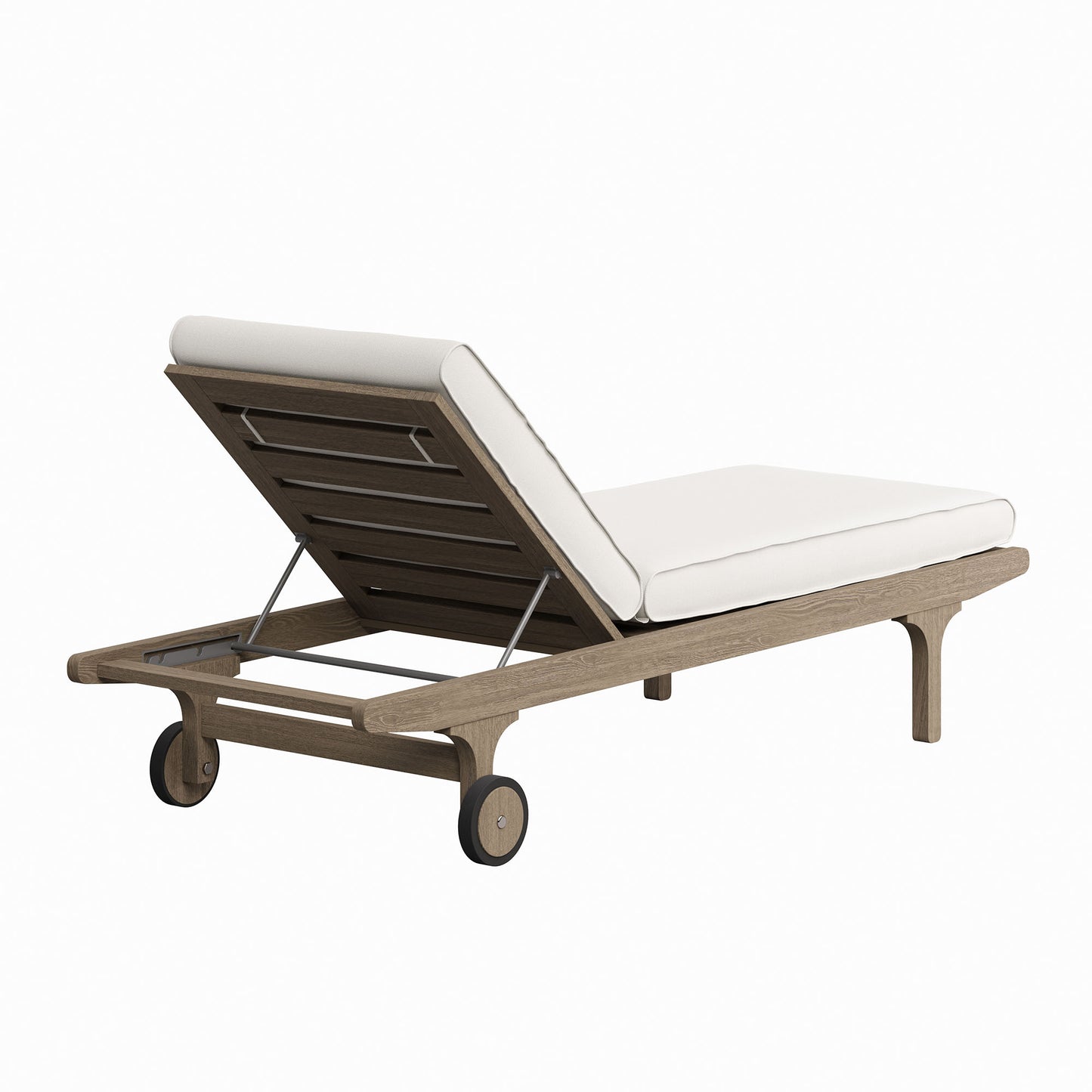 Saratoga Outdoor Patio Teak Chaise Lounge Chair by Furniture For America