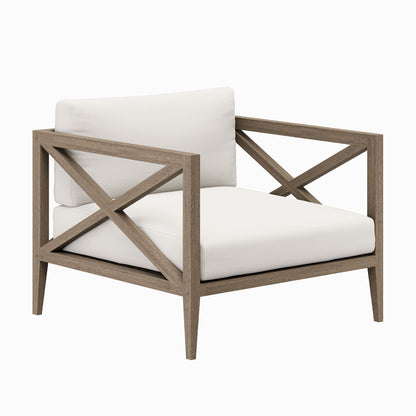 Northlake Outdoor Patio Teak Armchair by Furniture For America