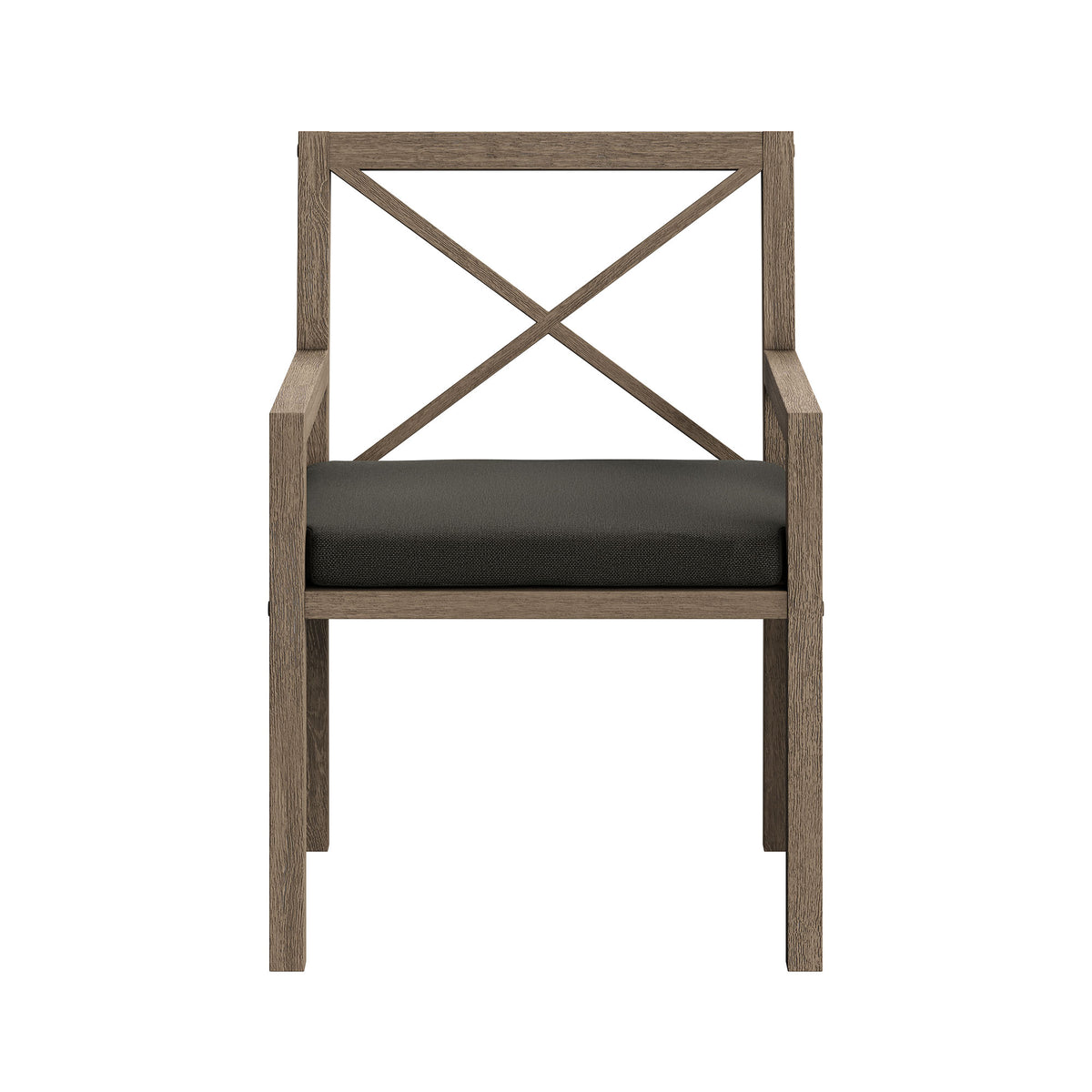 Northlake 9-Piece Outdoor Patio Teak Wood Dining Set in Weathered Gray Flint