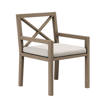 Northlake 7-Piece Outdoor Patio Teak Wood Dining Set by Furniture for America