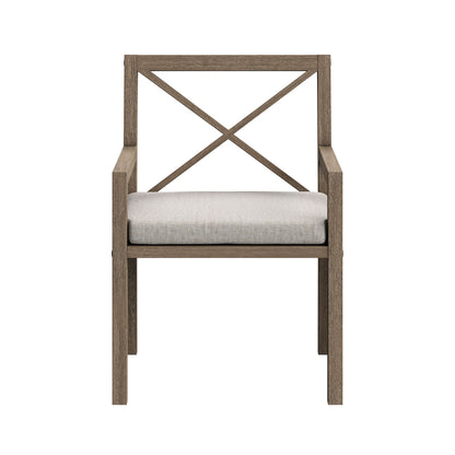Northlake Outdoor Patio Teak Dining Armchair by Furniture For America