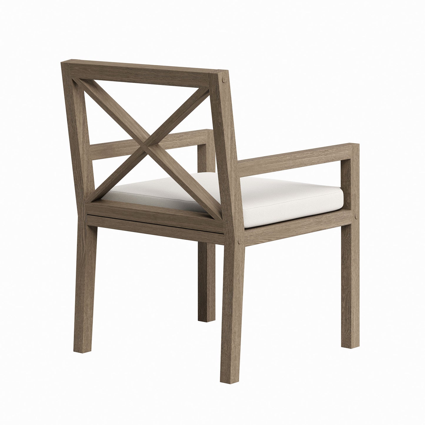 Northlake Outdoor Patio Teak Dining Armchair by Furniture For America